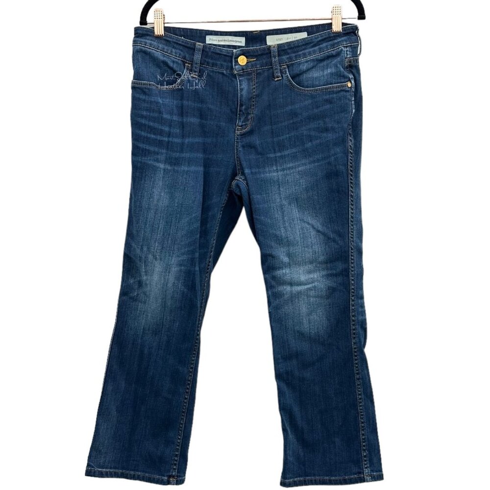 Pilcro and the Letterpress The Stet Mid-Rise Cropped Jeans Size 30